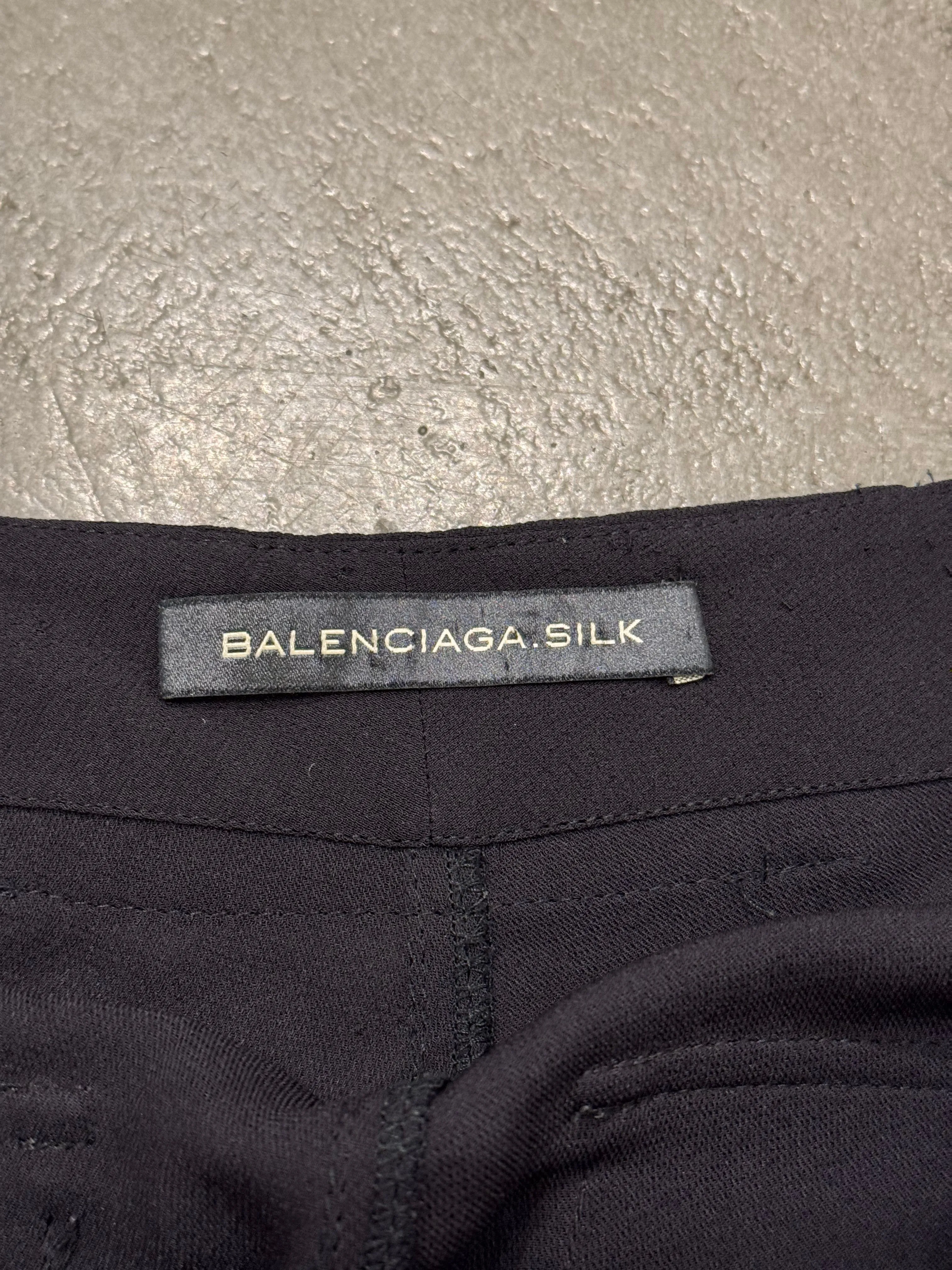 2000s Balenciaga tailored silk pants