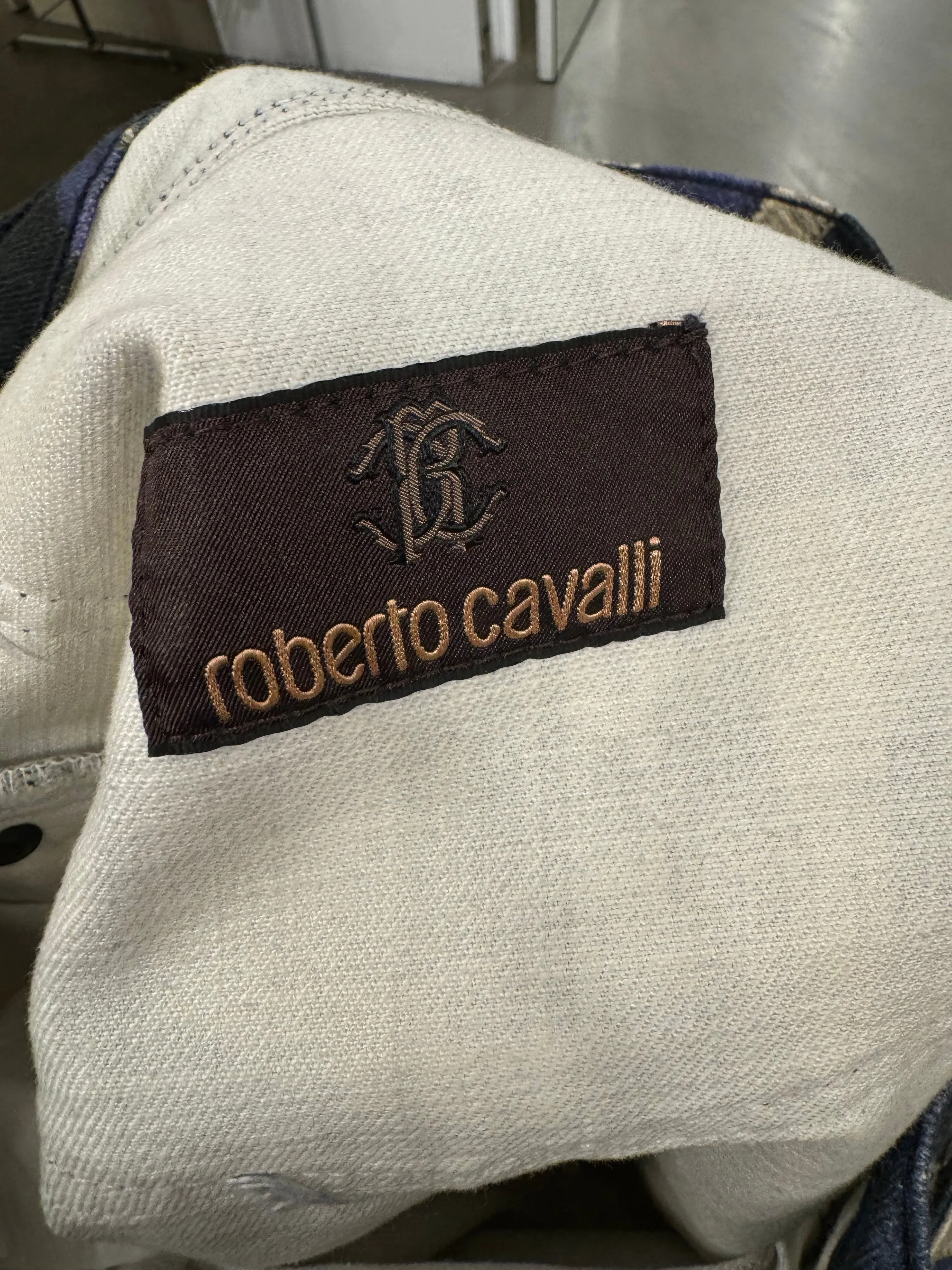 2000s Roberto Cavalli mainline geometrical jeans