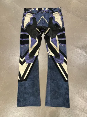 2000s Roberto Cavalli mainline geometrical jeans
