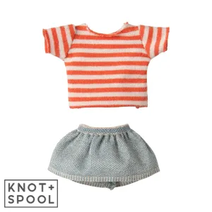 2025 Maileg Big Sister Mouse Knitted Sweater and Skirt