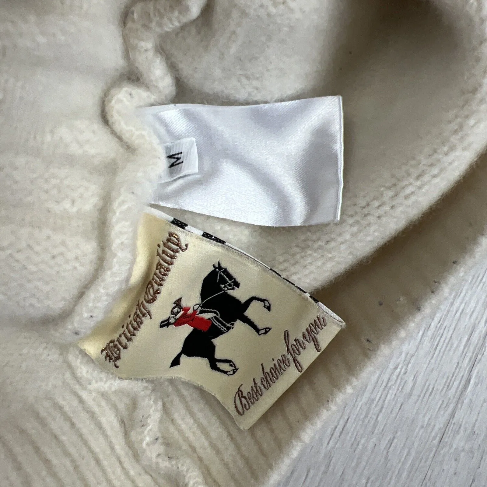 A Kind of Guise Womens Beige Wool Knitted Jumper Sweater Size Medium