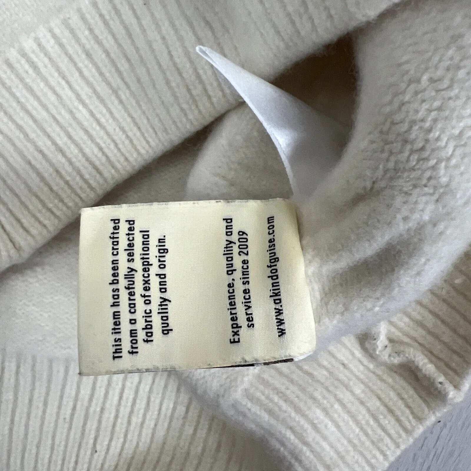 A Kind of Guise Womens Beige Wool Knitted Jumper Sweater Size Medium