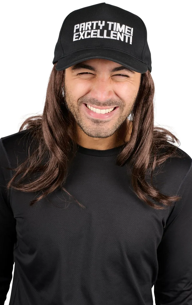 Adult Brown Wig & Hat