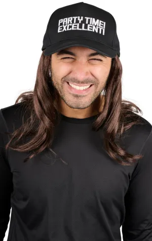 Adult Brown Wig & Hat