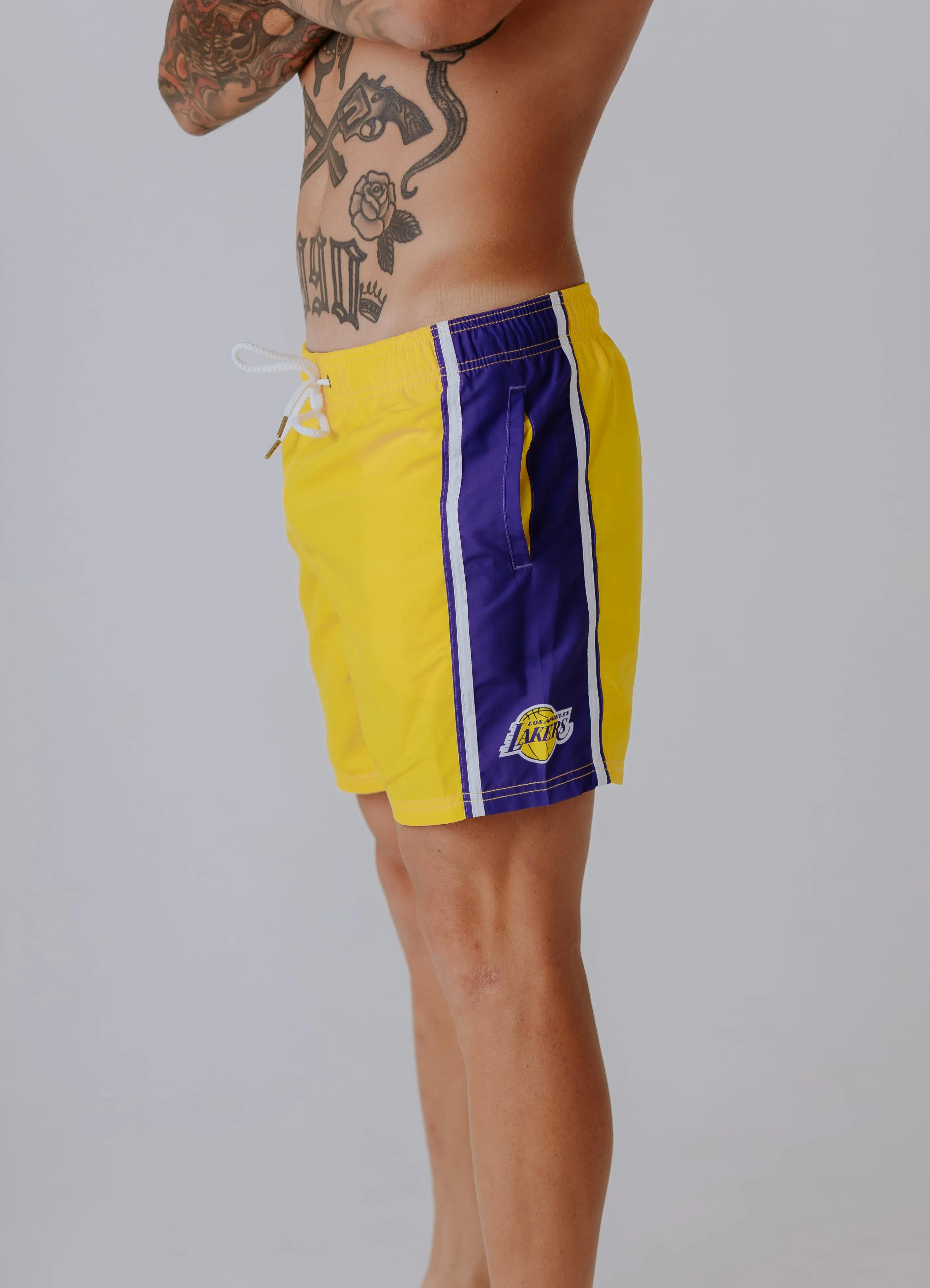 Adult Los Angeles Lakers Board Shorts