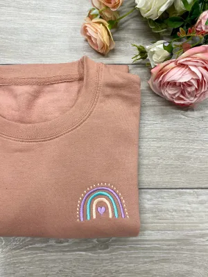 Adults Personalised Rainbow Sweatshirt or Hoodie