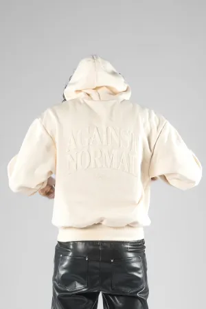 AGAINST NORMAL HOODIE (Off-White)