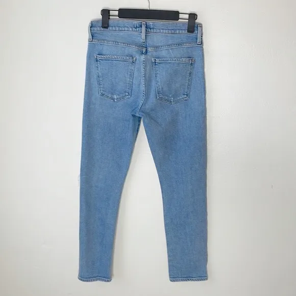 Agolde Toni ripped knee straight jeans