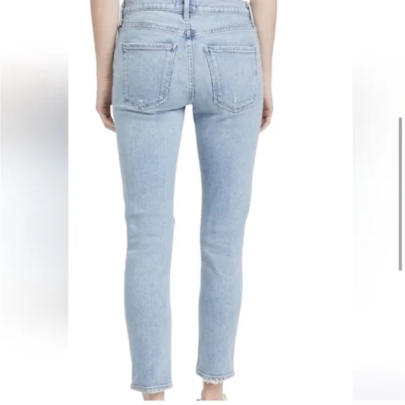 Agolde Toni ripped knee straight jeans