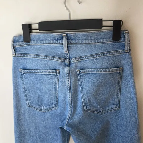 Agolde Toni ripped knee straight jeans