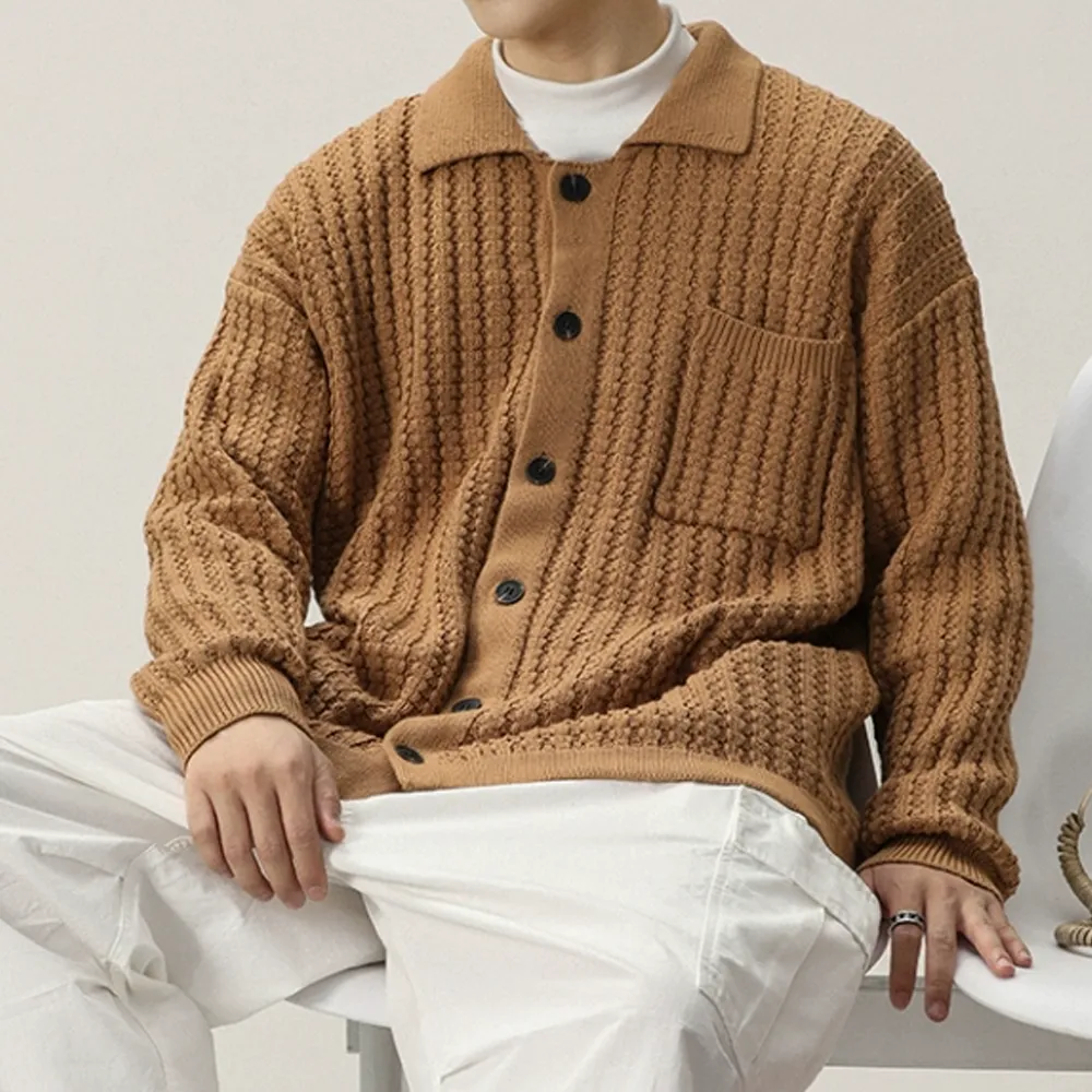 American Workwear Knitted Cardigan Sweater