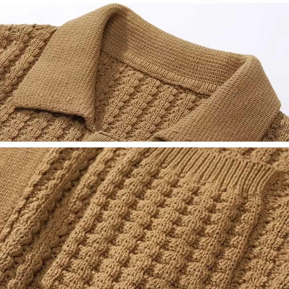 American Workwear Knitted Cardigan Sweater