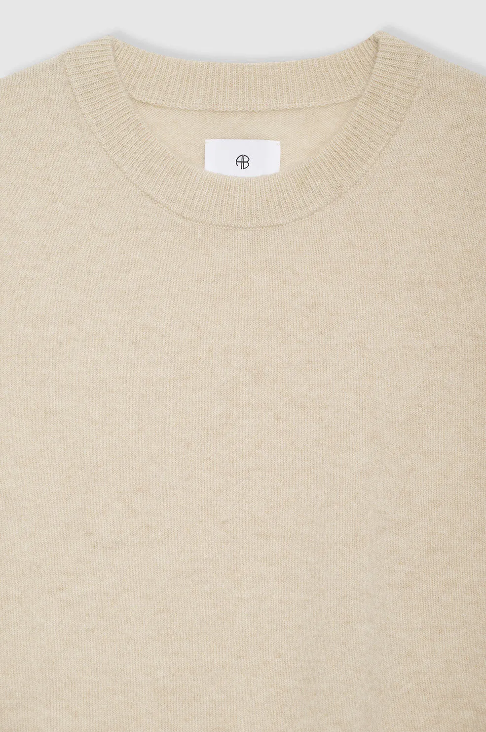 ANINE BING Ronan Cashmere Sweater Vest- Oat SzM