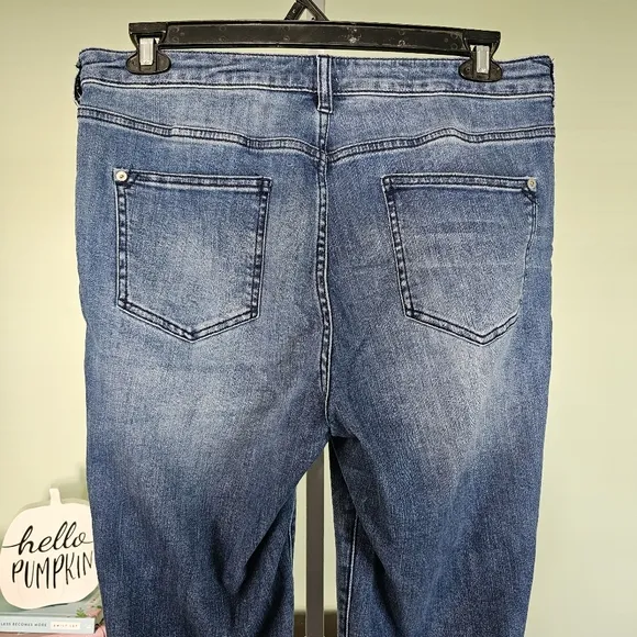 Anthropology Pilcro High Rise Trouser Bootcut Wide Leg Jeans Size 32