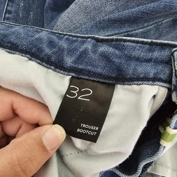 Anthropology Pilcro High Rise Trouser Bootcut Wide Leg Jeans Size 32