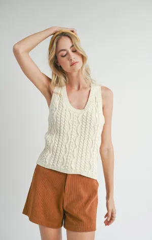 ASTRA CABLE SWEATER TANK