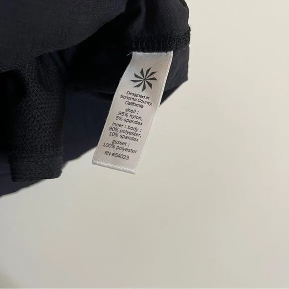 ATHLETA Trekkie Cargo Skort 2.0 Black Size 10