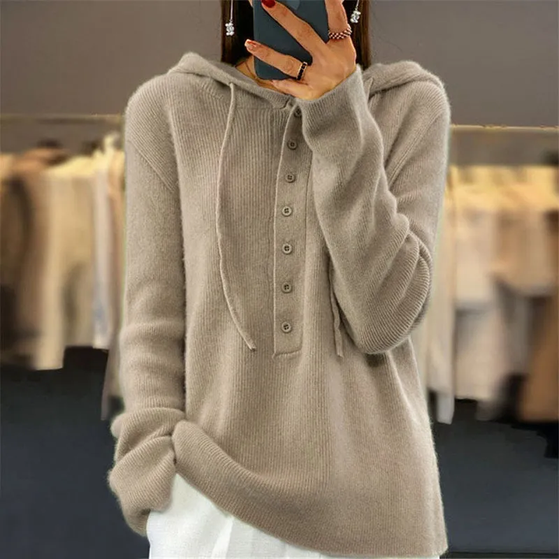 Auhiver - Plain Colour Hoodie