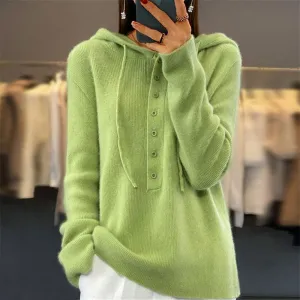 Auhiver - Plain Colour Hoodie