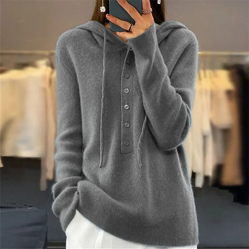 Auhiver - Plain Colour Hoodie