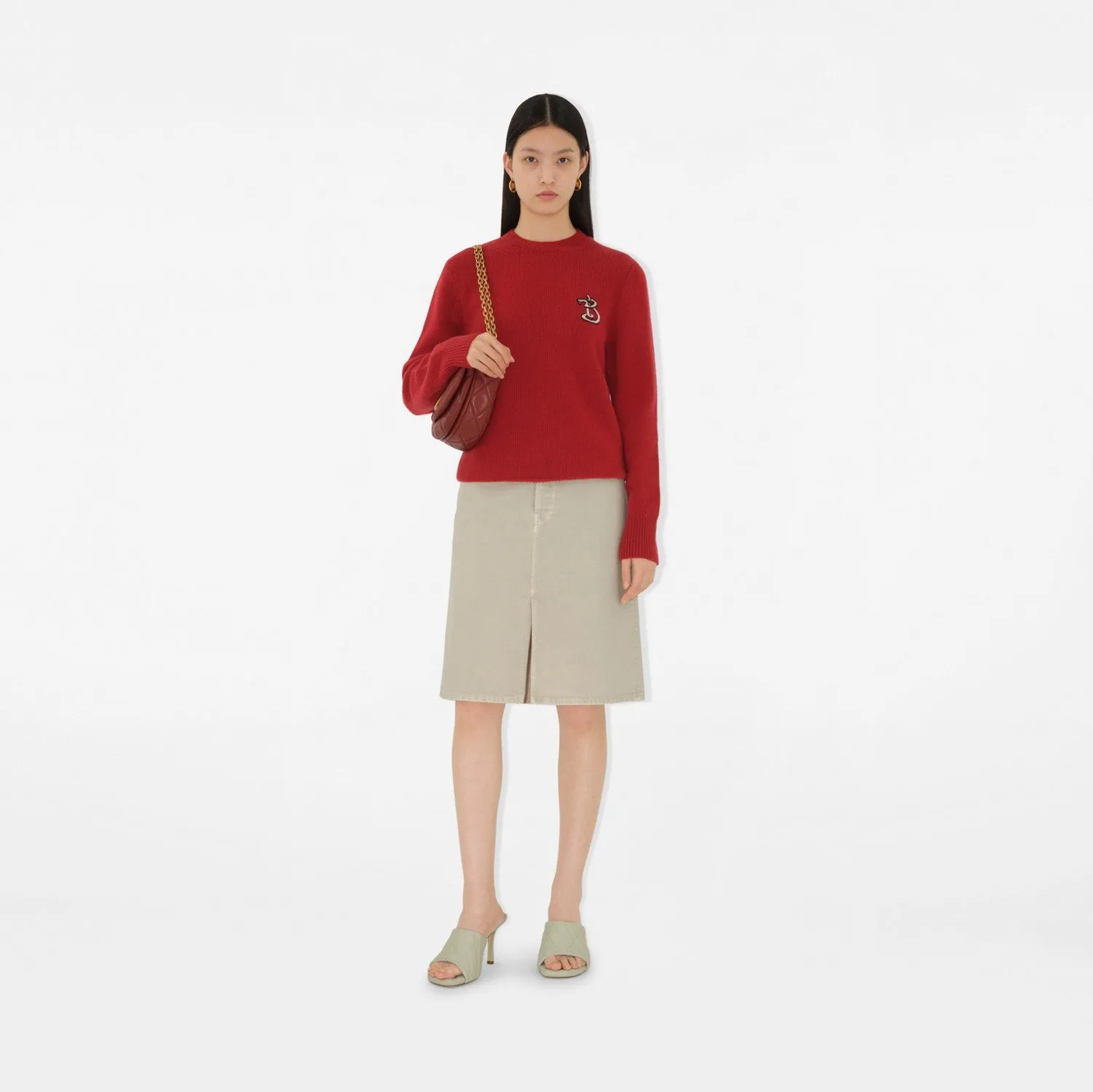 B Snake Wool Cashmere Sweater