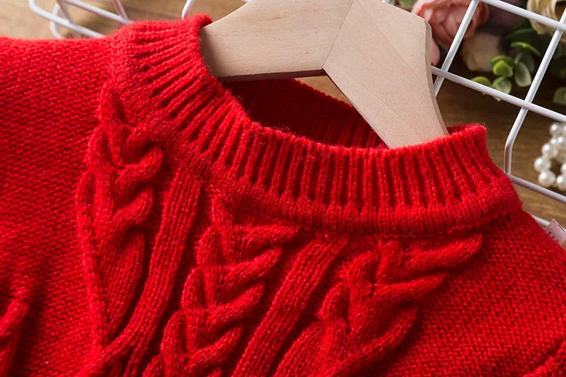 Baby Girls Knitted Sweater Outfits