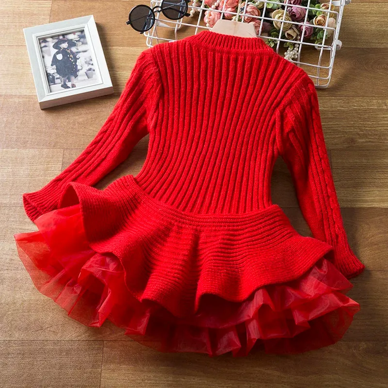 Baby Girls Knitted Sweater Outfits