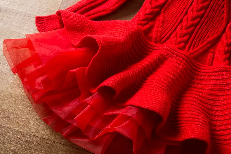 Baby Girls Knitted Sweater Outfits