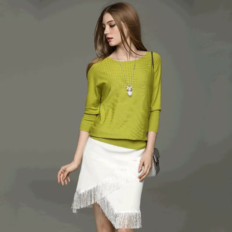 Batwing Knitted Sweater