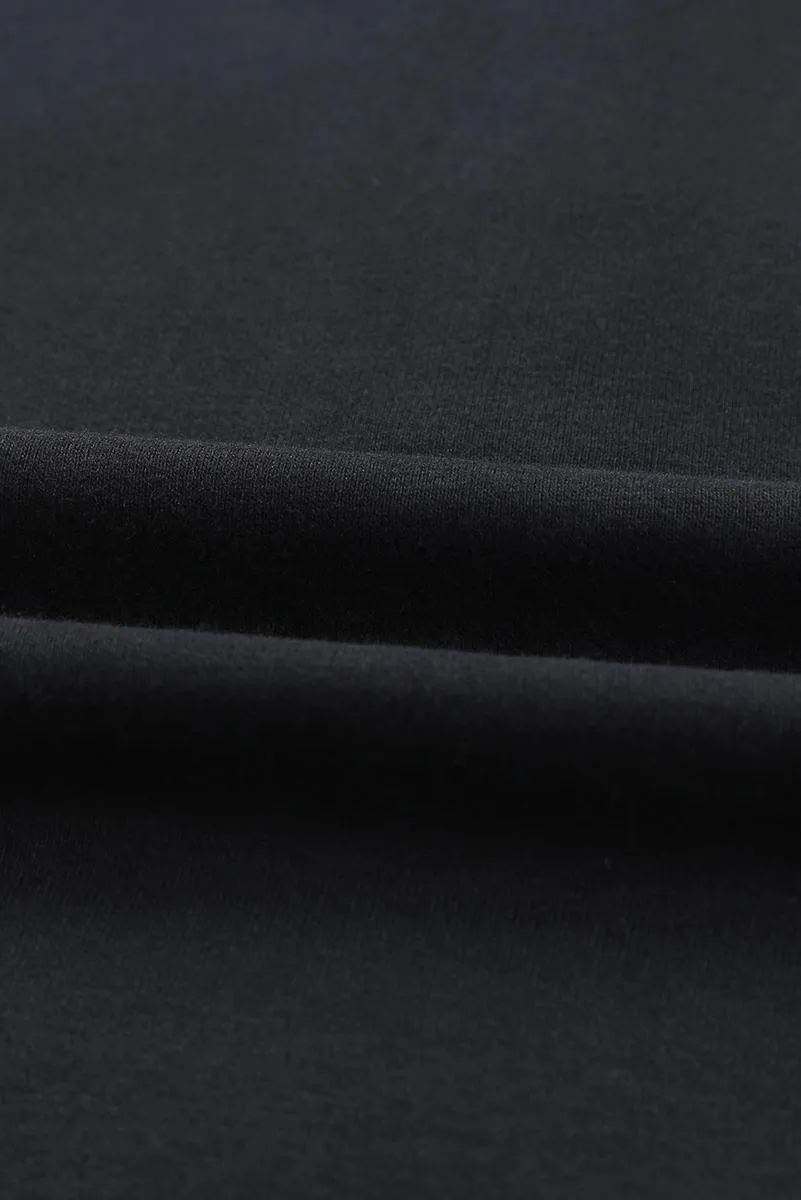Batwing Sleeve Buttoned Hoodie with Pockets