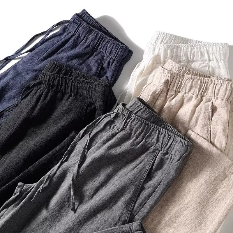 Bellissimo Linen Drawstring Pants