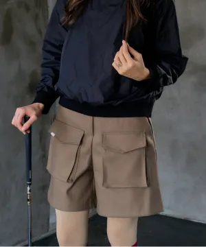 BENECIA 12 Brushed Pocket Shorts 11/8 - Beige