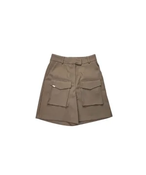 BENECIA 12 Fleece Pocket Shorts - Brown