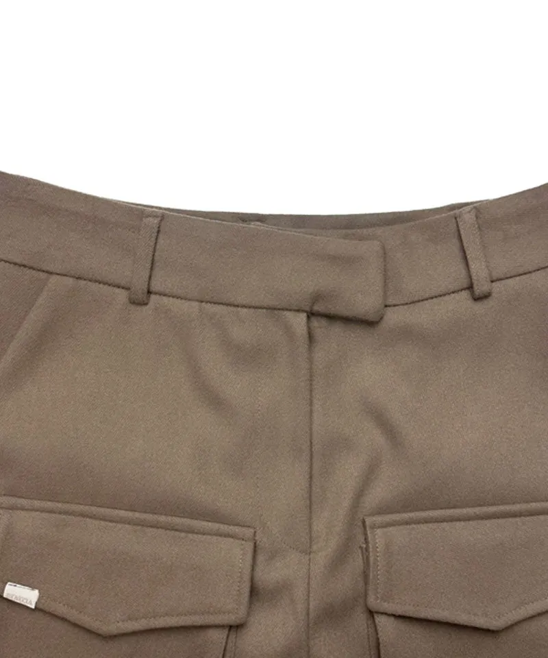 BENECIA 12 Fleece Pocket Shorts - Brown