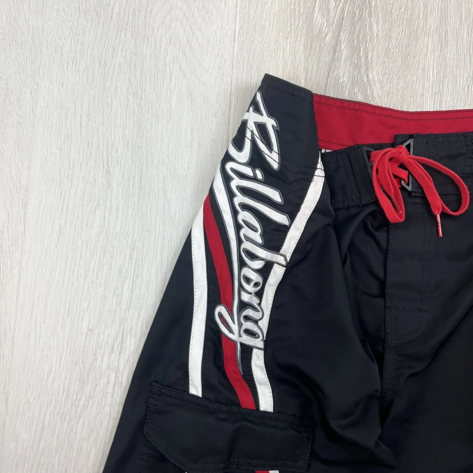 Billabong Mens Black Y2K Long Board Shorts Size 36
