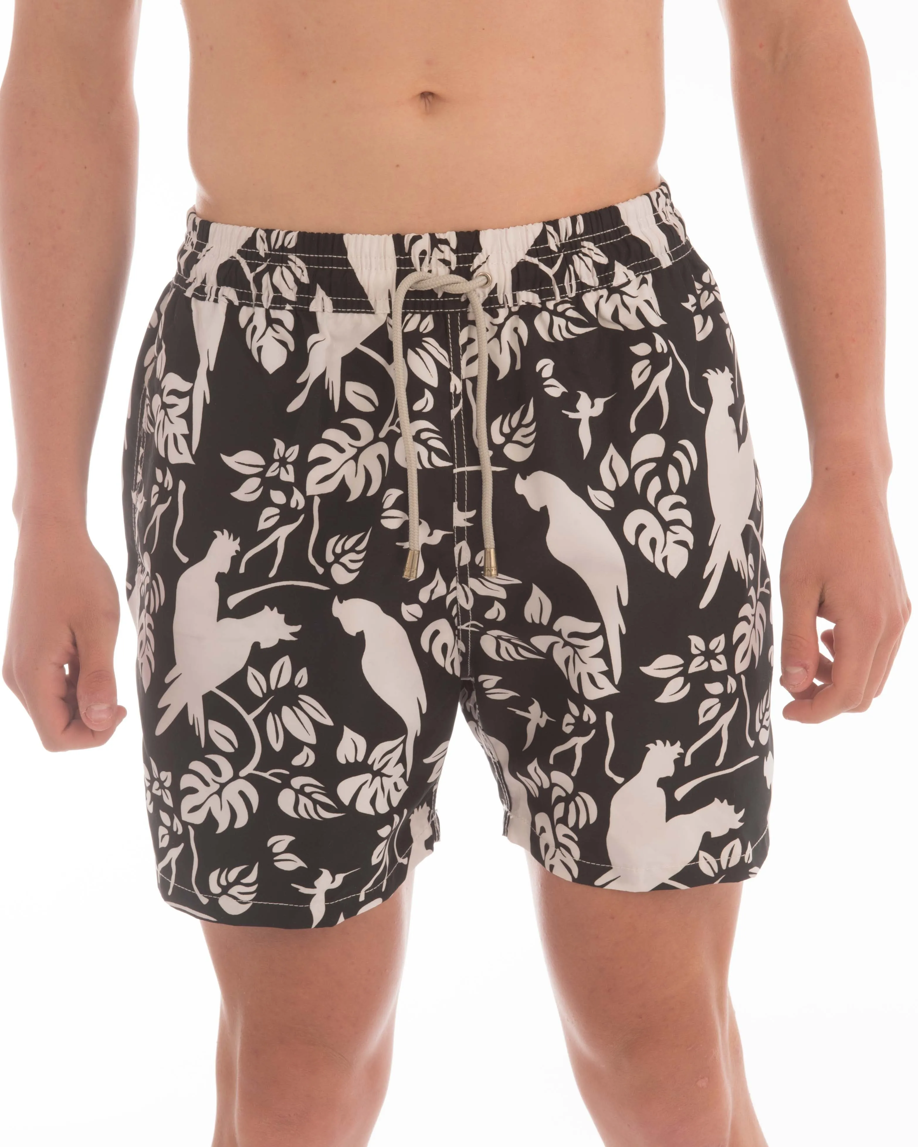 Bird Parrot Pattern Board Short