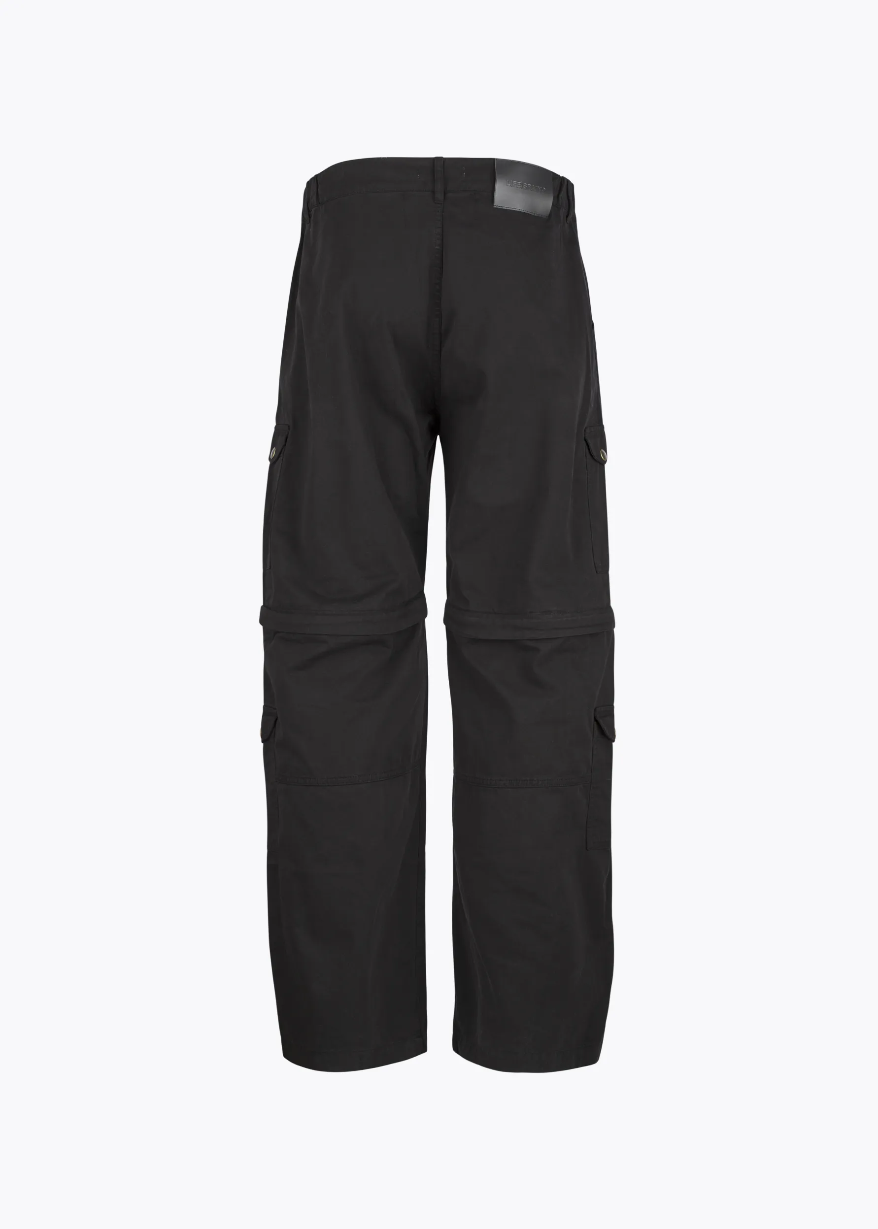 Black cargo trousers/shorts