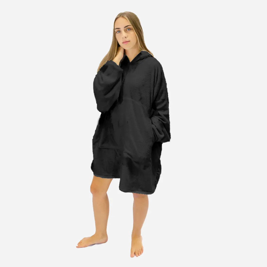 Black Hoogy - Oversized Blanket Hoodie