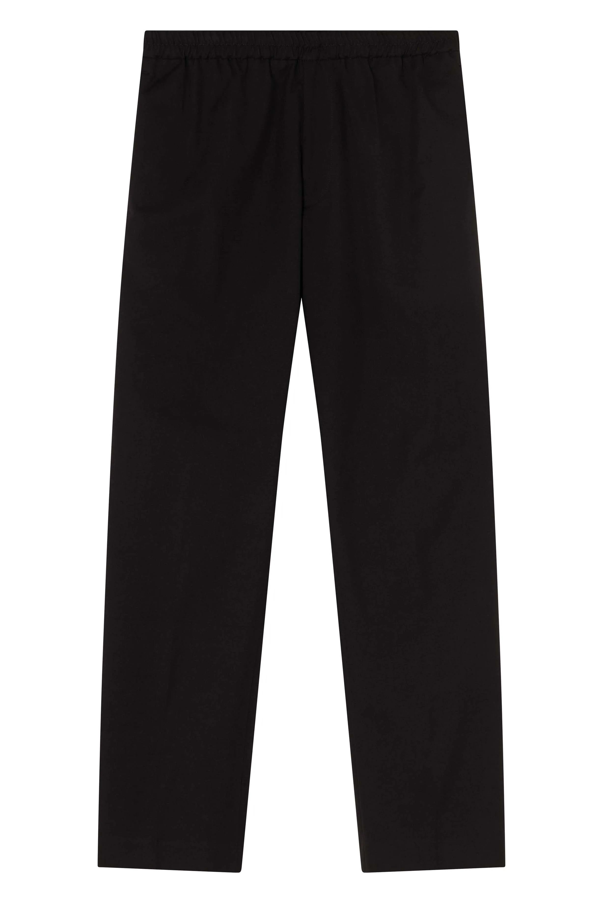 Black Parkino Tape Cotton Pants