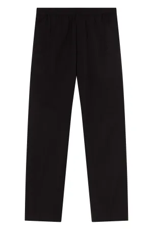 Black Parkino Tape Cotton Pants