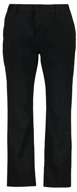 Black Straight Leg Chino Pants