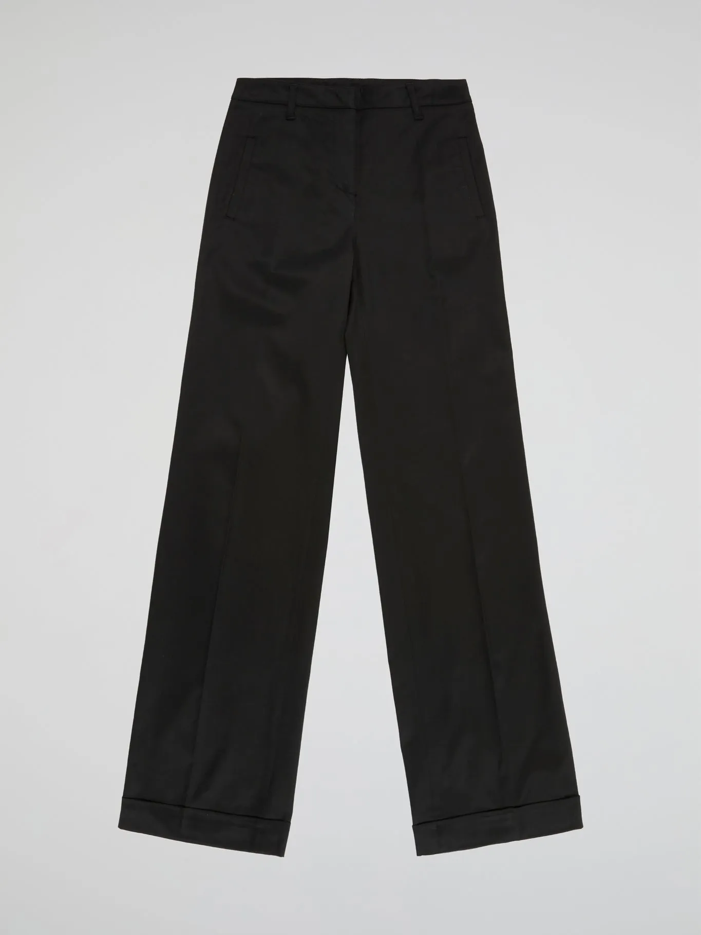 Black Straight Leg Trousers