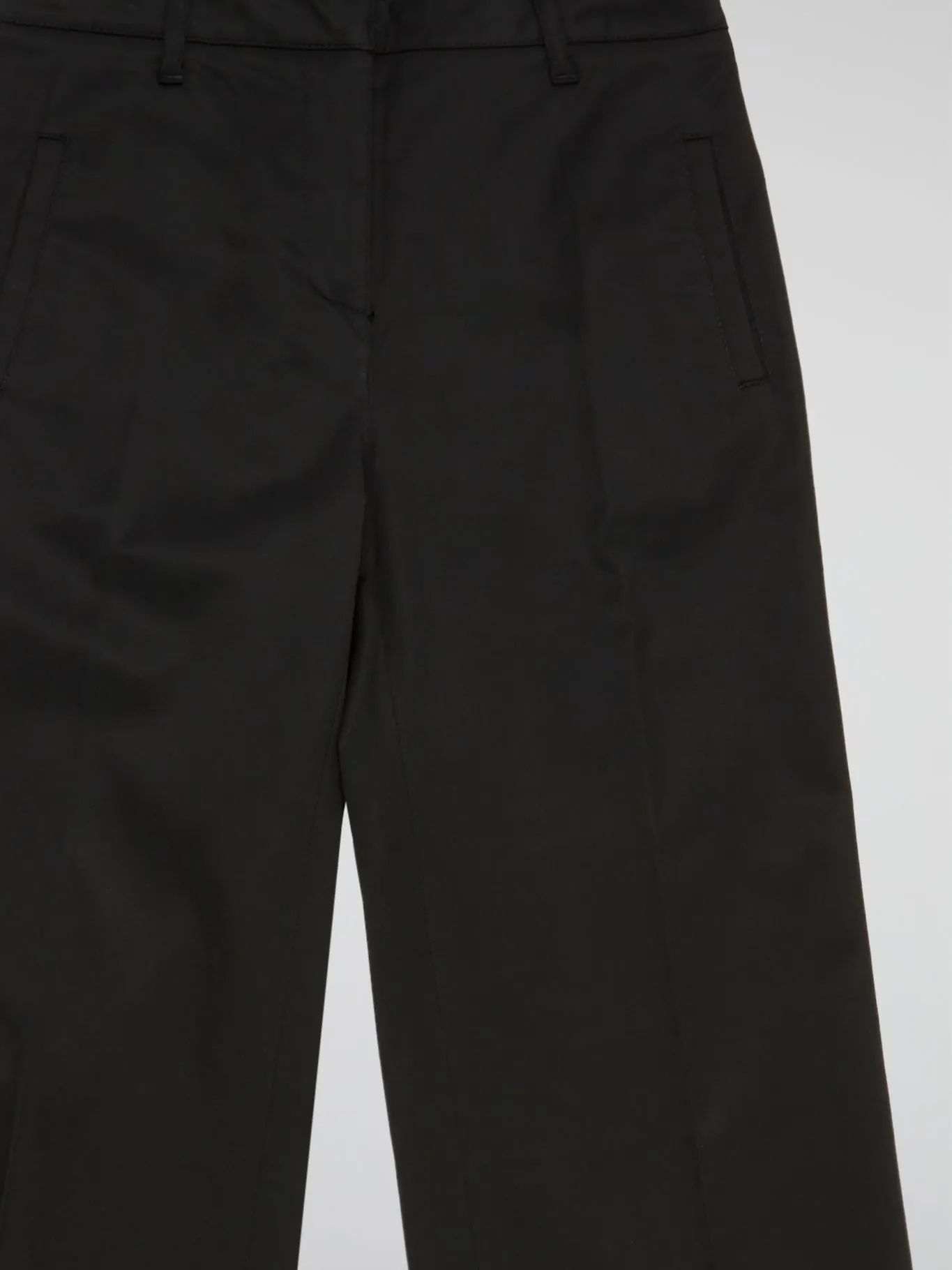 Black Straight Leg Trousers