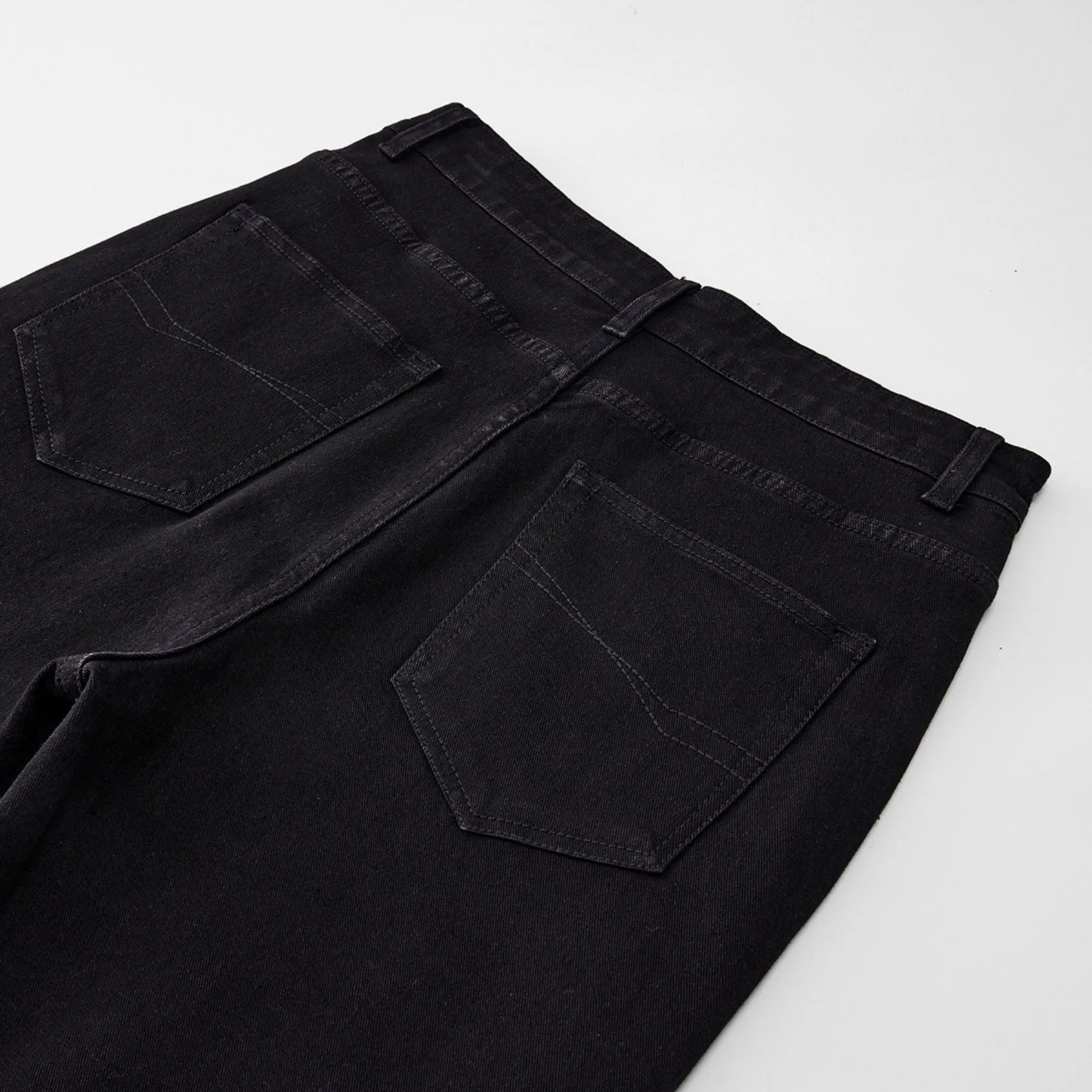 Black Stretch Bootcut Jeans