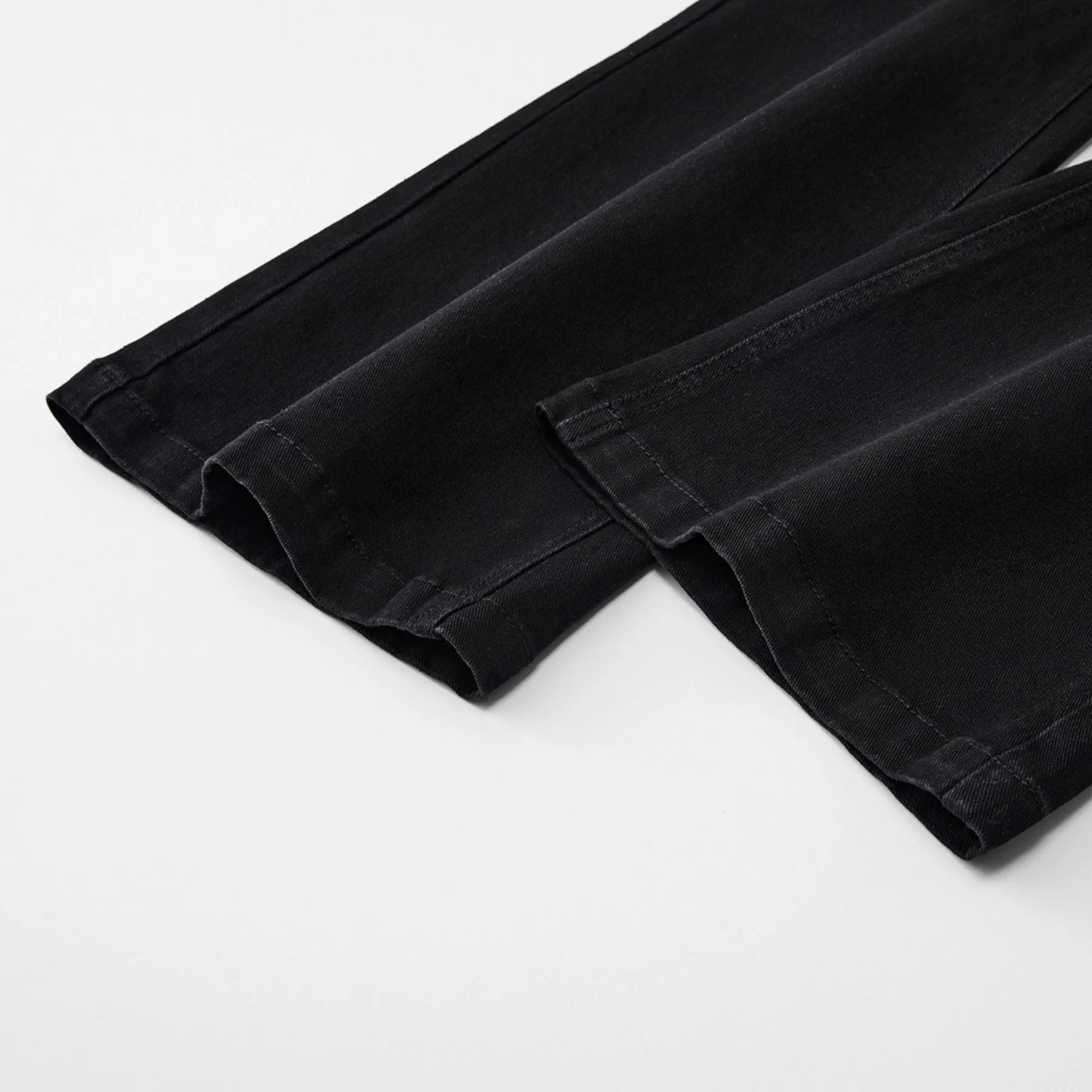 Black Stretch Bootcut Jeans