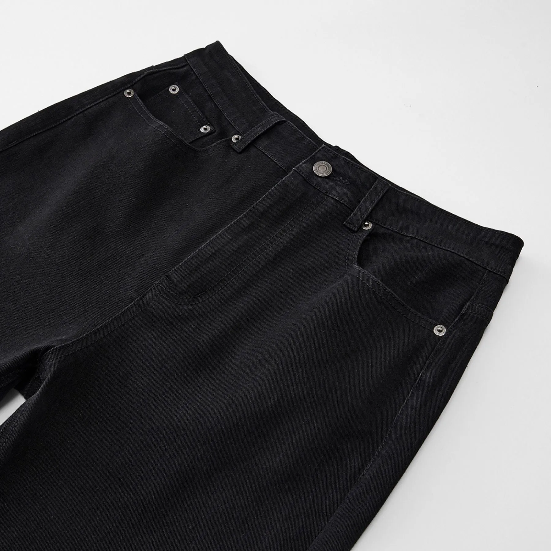 Black Stretch Bootcut Jeans