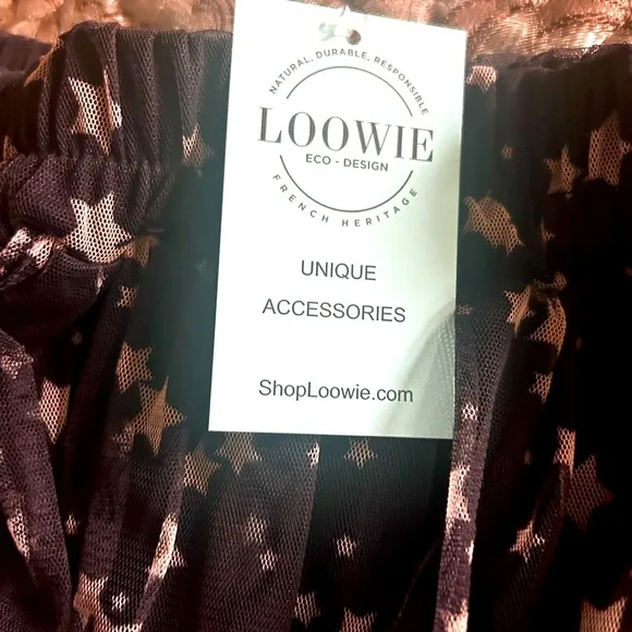 Black Tulle Maxi Skirt with Silver Stars