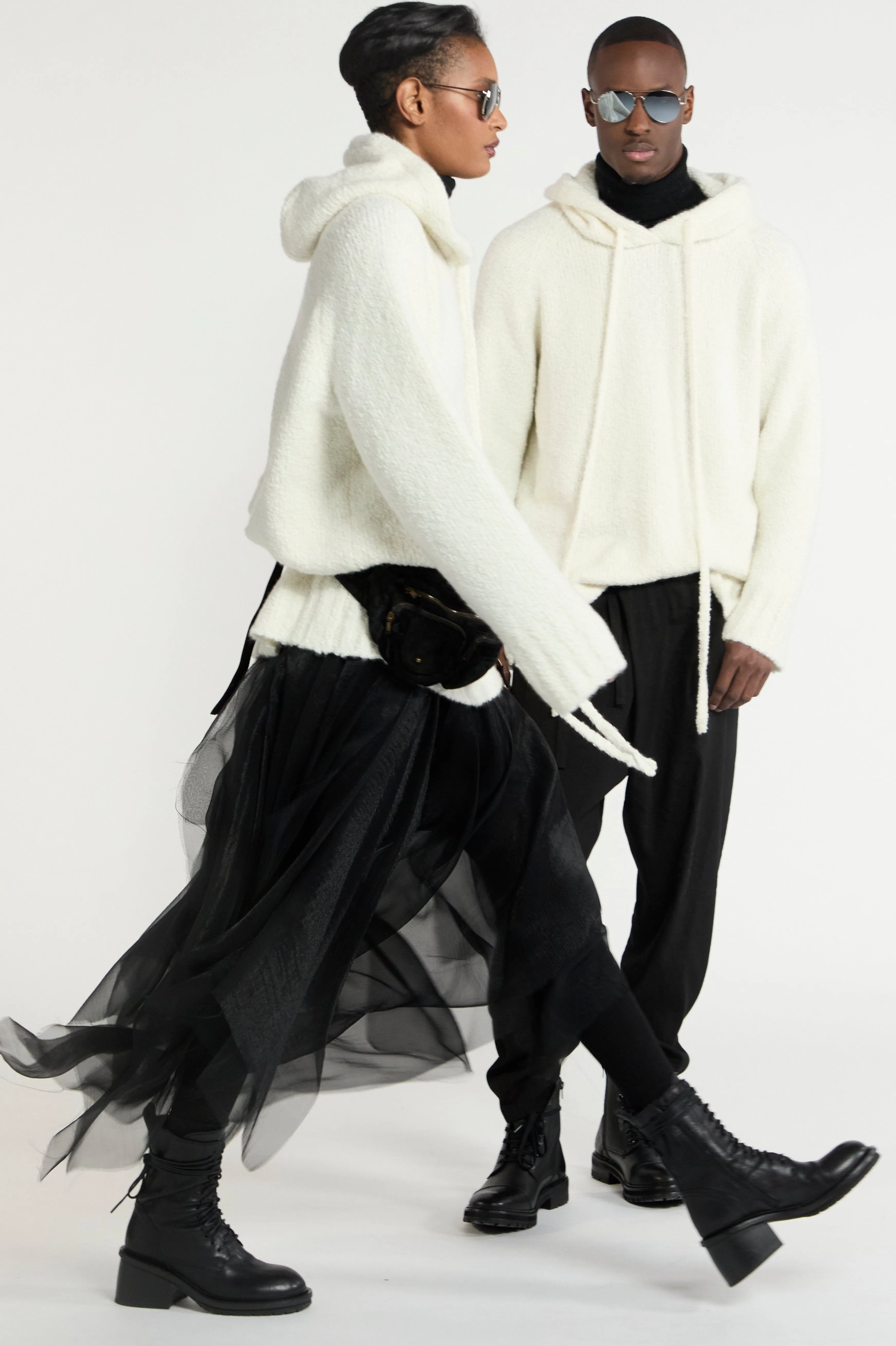 Bonnie Young Cashmere Boucle Hoodie