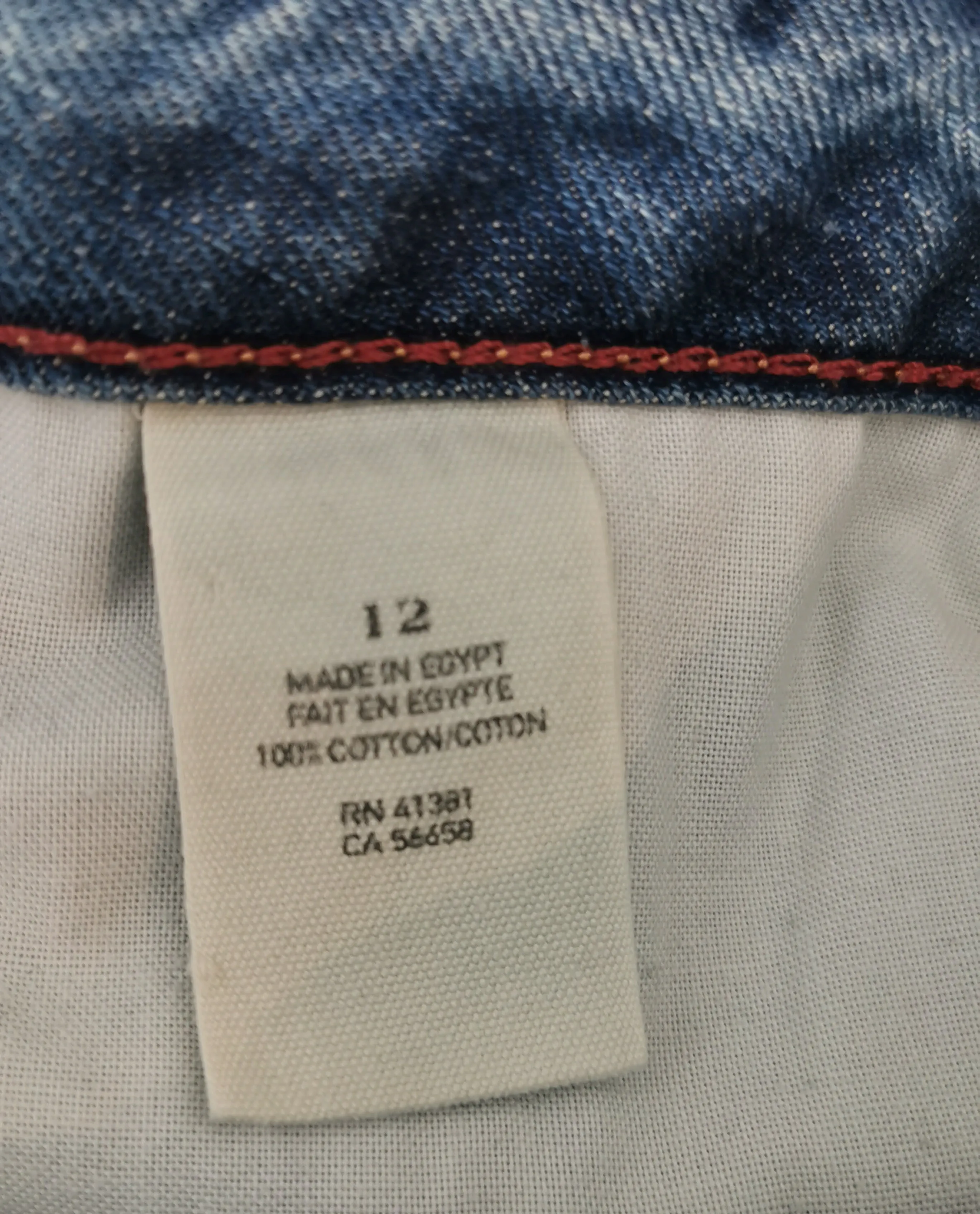 BOY SIZE 12 YEARS - POLO, Straight Fit Cotton Jeans VGUC B17