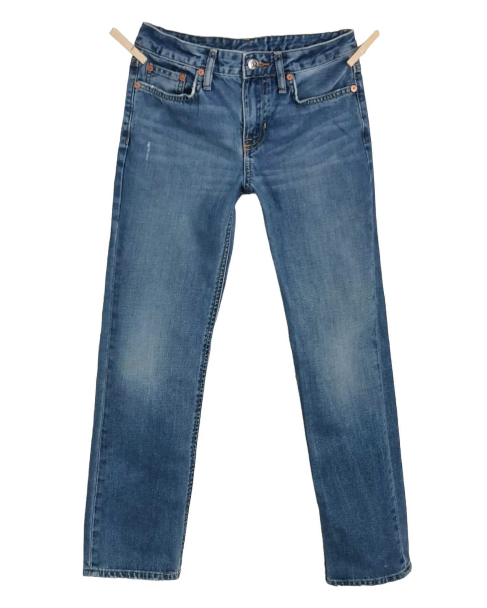 BOY SIZE 12 YEARS - POLO, Straight Fit Cotton Jeans VGUC B17